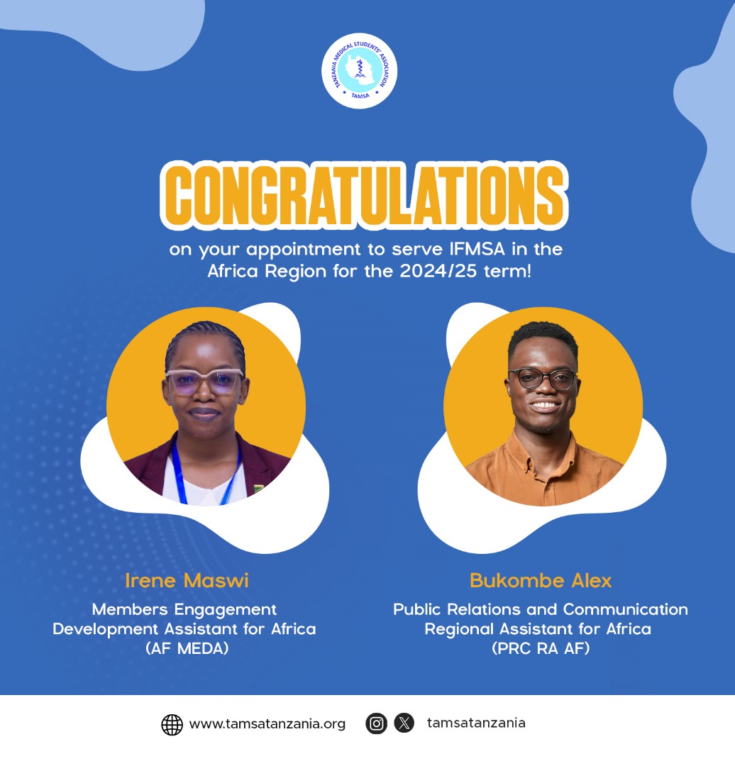 Congratulations to TAMSA’s New IFMSA Representatives! 2024/25